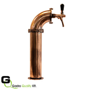 1 csapos, ívelt, slim csapoló torony - bronz