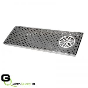 Csepptálca poháröblítővel 600x215x22 mm