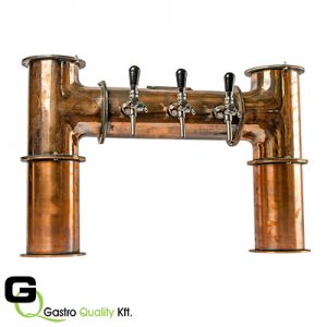 GQ Old Bridge - 3 csapos, fém sörcsapoló torony