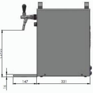 KONTAKT 40 - SZÁRAZ HŰTÉSŰ, EGYKÖRÖS MOBIL SÖRHŰTŐ