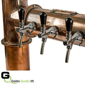 GQ Old Bridge - 3 csapos, fém sörcsapoló torony